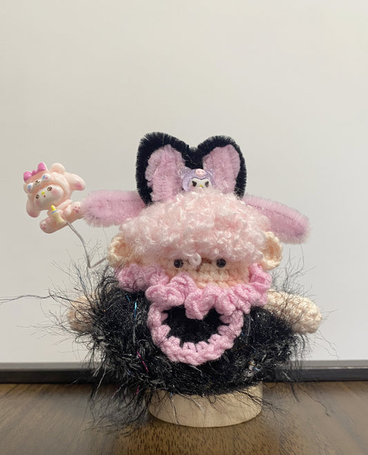 Handmade Crochet Sheep Figurine